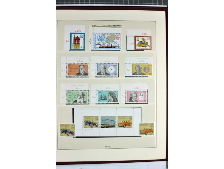 1949/90, überkomplette postfrische Sammlung meist aus der linken oberen Bogenecke, zusätzlich mit einigen bessern Farben und 