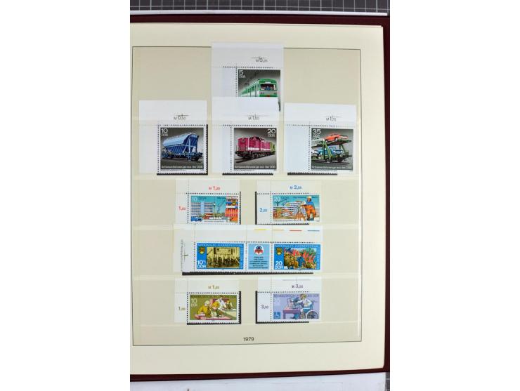 1949/90, überkomplette postfrische Sammlung meist aus der linken oberen Bogenecke, zusätzlich mit einigen bessern Farben und 
