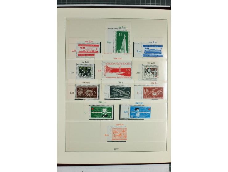 1949/90, überkomplette postfrische Sammlung meist aus der linken oberen Bogenecke, zusätzlich mit einigen bessern Farben und 