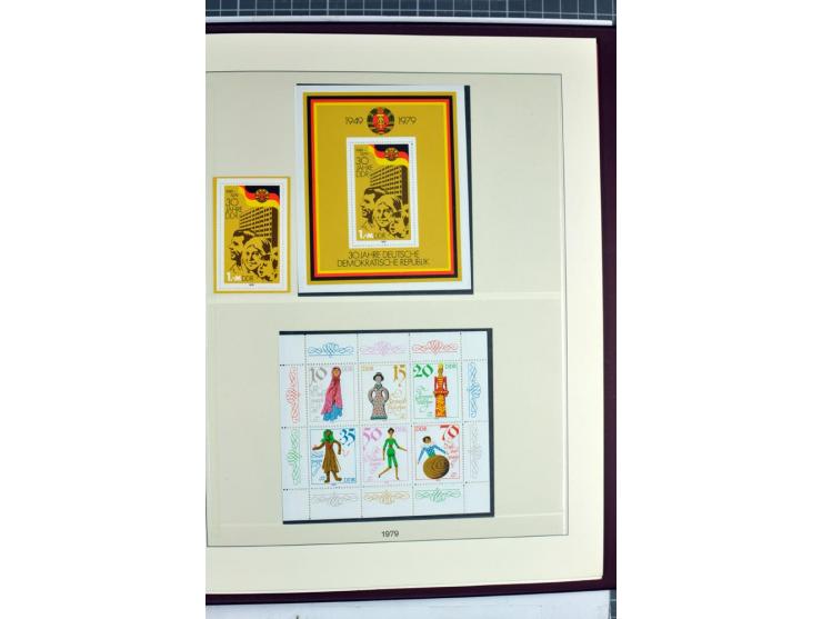 1949/90, überkomplette postfrische Sammlung meist aus der linken oberen Bogenecke, zusätzlich mit einigen bessern Farben und 