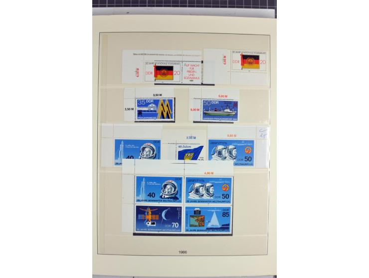 1949/90, überkomplette postfrische Sammlung meist aus der linken oberen Bogenecke, zusätzlich mit einigen bessern Farben und 