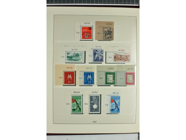 1949/90, überkomplette postfrische Sammlung meist aus der linken oberen Bogenecke, zusätzlich mit einigen bessern Farben und 