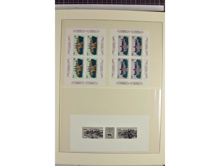 1949/90, überkomplette postfrische Sammlung meist aus der linken oberen Bogenecke, zusätzlich mit einigen bessern Farben und 