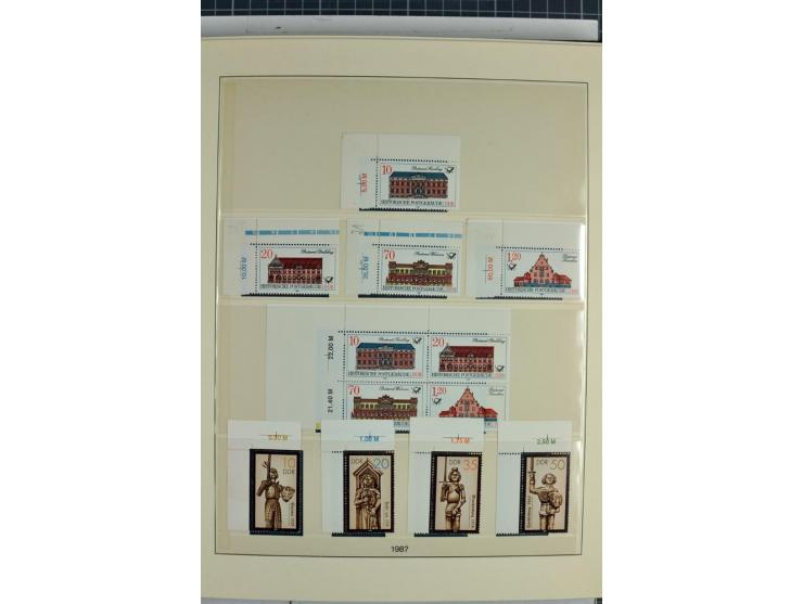 1949/90, überkomplette postfrische Sammlung meist aus der linken oberen Bogenecke, zusätzlich mit einigen bessern Farben und 
