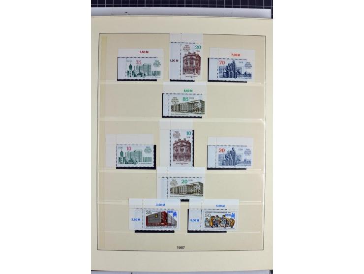 1949/90, überkomplette postfrische Sammlung meist aus der linken oberen Bogenecke, zusätzlich mit einigen bessern Farben und 