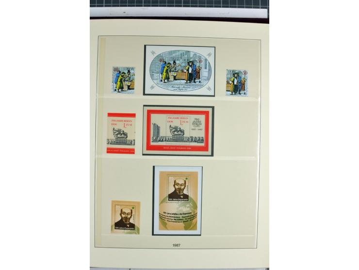 1949/90, überkomplette postfrische Sammlung meist aus der linken oberen Bogenecke, zusätzlich mit einigen bessern Farben und 