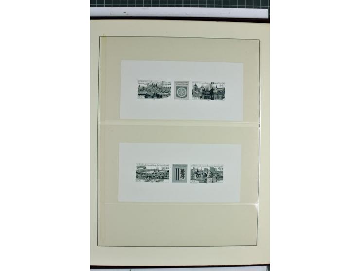 1949/90, überkomplette postfrische Sammlung meist aus der linken oberen Bogenecke, zusätzlich mit einigen bessern Farben und 