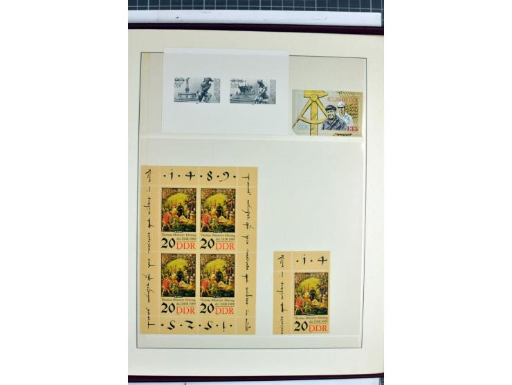1949/90, überkomplette postfrische Sammlung meist aus der linken oberen Bogenecke, zusätzlich mit einigen bessern Farben und 