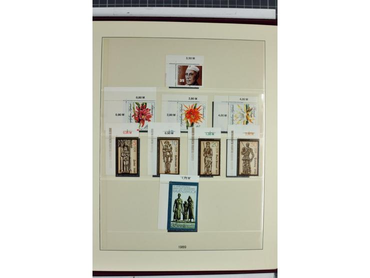 1949/90, überkomplette postfrische Sammlung meist aus der linken oberen Bogenecke, zusätzlich mit einigen bessern Farben und 