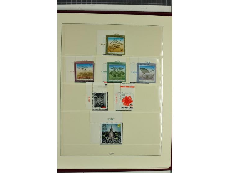 1949/90, überkomplette postfrische Sammlung meist aus der linken oberen Bogenecke, zusätzlich mit einigen bessern Farben und 