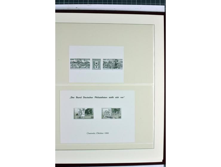 1949/90, überkomplette postfrische Sammlung meist aus der linken oberen Bogenecke, zusätzlich mit einigen bessern Farben und 