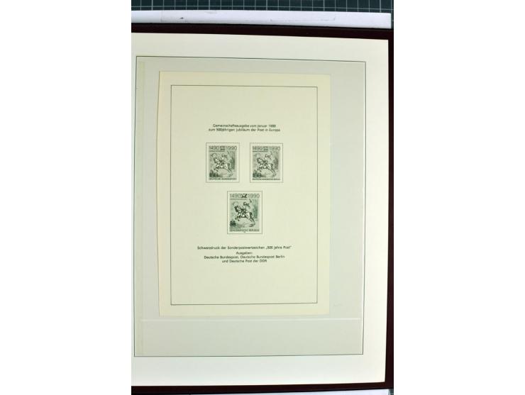1949/90, überkomplette postfrische Sammlung meist aus der linken oberen Bogenecke, zusätzlich mit einigen bessern Farben und 