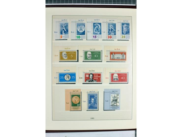 1949/90, überkomplette postfrische Sammlung meist aus der linken oberen Bogenecke, zusätzlich mit einigen bessern Farben und 