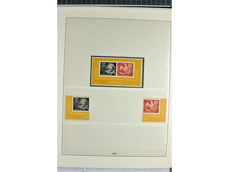 1949/90, überkomplette postfrische Sammlung meist aus der linken oberen Bogenecke, zusätzlich mit einigen bessern Farben und 