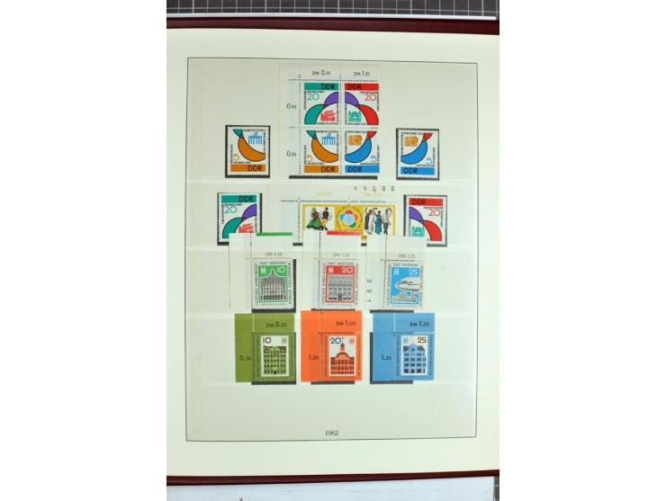 1949/90, überkomplette postfrische Sammlung meist aus der linken oberen Bogenecke, zusätzlich mit einigen bessern Farben und 
