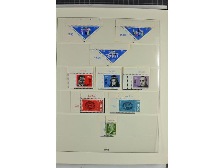 1949/90, überkomplette postfrische Sammlung meist aus der linken oberen Bogenecke, zusätzlich mit einigen bessern Farben und 