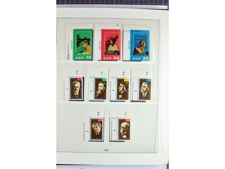 1949/90, überkomplette postfrische Sammlung meist aus der linken oberen Bogenecke, zusätzlich mit einigen bessern Farben und 