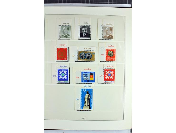 1949/90, überkomplette postfrische Sammlung meist aus der linken oberen Bogenecke, zusätzlich mit einigen bessern Farben und 