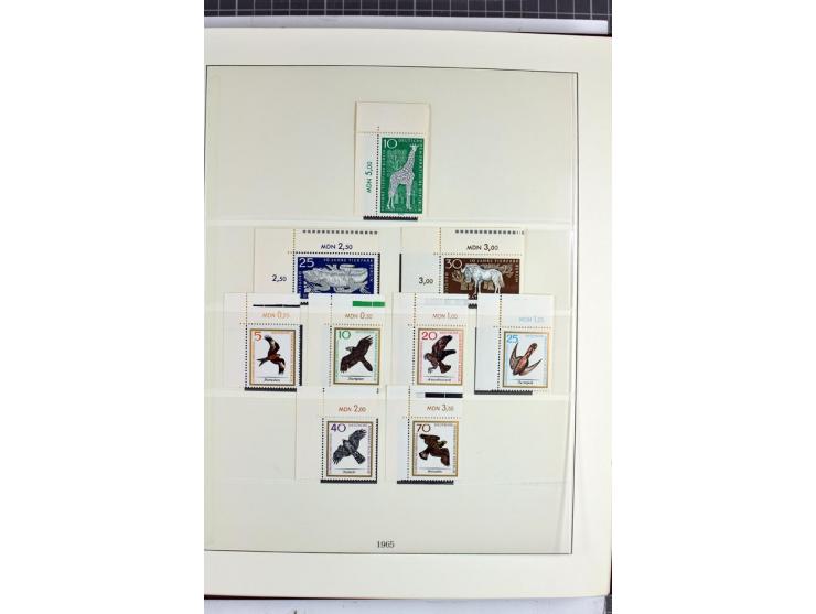 1949/90, überkomplette postfrische Sammlung meist aus der linken oberen Bogenecke, zusätzlich mit einigen bessern Farben und 
