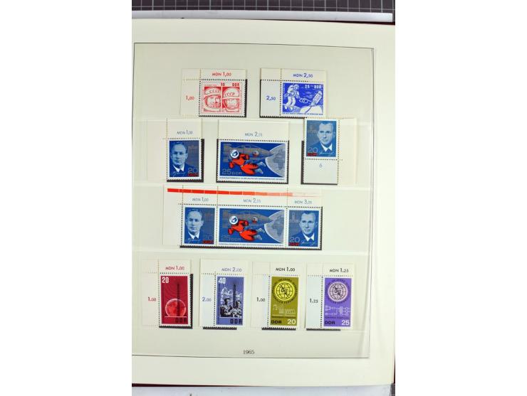 1949/90, überkomplette postfrische Sammlung meist aus der linken oberen Bogenecke, zusätzlich mit einigen bessern Farben und 