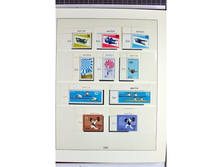 1949/90, überkomplette postfrische Sammlung meist aus der linken oberen Bogenecke, zusätzlich mit einigen bessern Farben und 