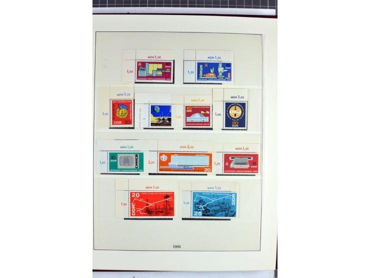 1949/90, überkomplette postfrische Sammlung meist aus der linken oberen Bogenecke, zusätzlich mit einigen bessern Farben und 