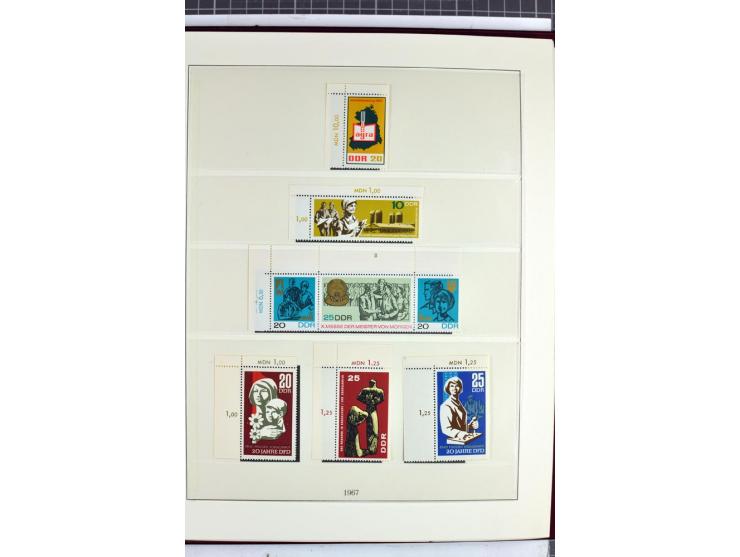 1949/90, überkomplette postfrische Sammlung meist aus der linken oberen Bogenecke, zusätzlich mit einigen bessern Farben und 