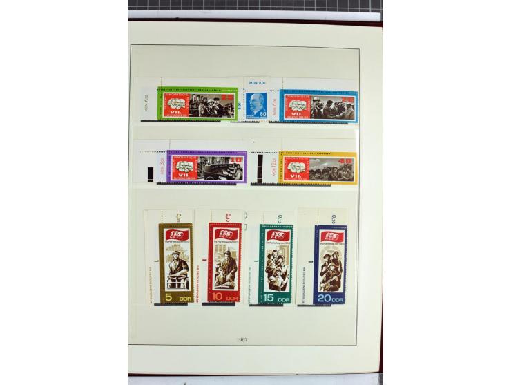 1949/90, überkomplette postfrische Sammlung meist aus der linken oberen Bogenecke, zusätzlich mit einigen bessern Farben und 