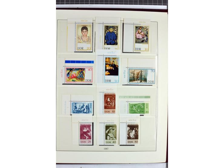 1949/90, überkomplette postfrische Sammlung meist aus der linken oberen Bogenecke, zusätzlich mit einigen bessern Farben und 