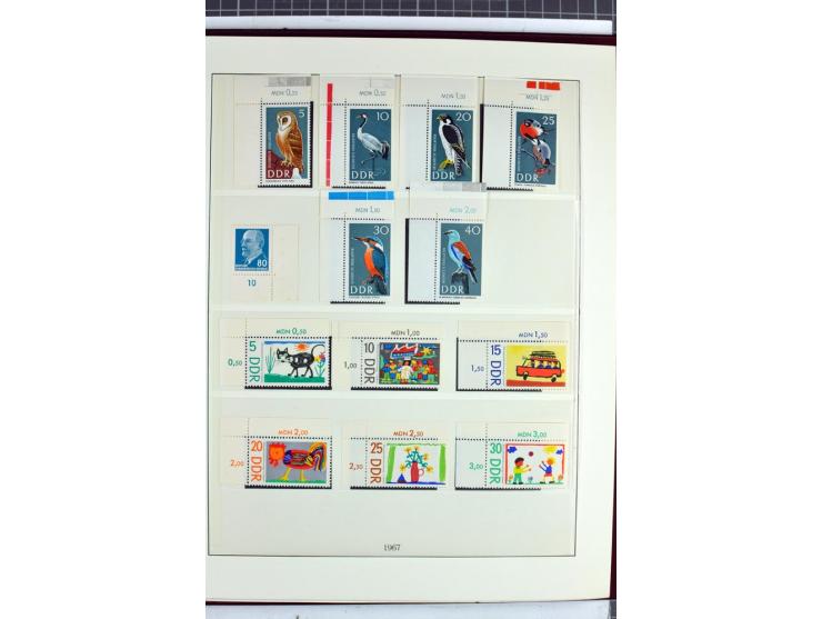 1949/90, überkomplette postfrische Sammlung meist aus der linken oberen Bogenecke, zusätzlich mit einigen bessern Farben und 