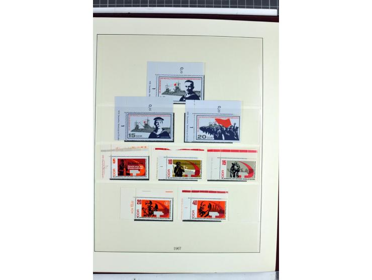 1949/90, überkomplette postfrische Sammlung meist aus der linken oberen Bogenecke, zusätzlich mit einigen bessern Farben und 