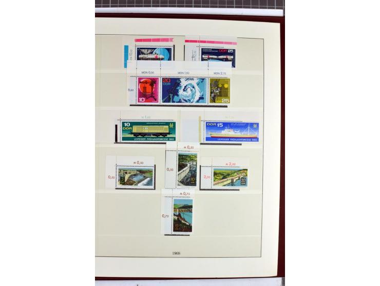 1949/90, überkomplette postfrische Sammlung meist aus der linken oberen Bogenecke, zusätzlich mit einigen bessern Farben und 