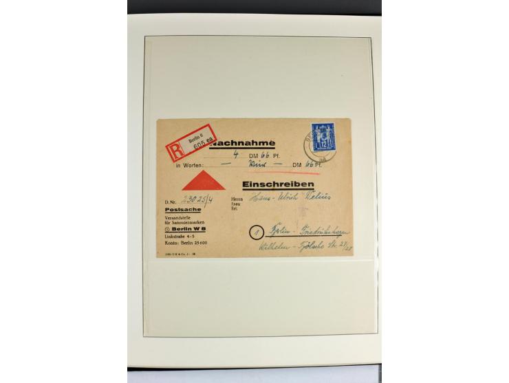 1949, Briefe-Sammlung der Ausgabe Gründungskonferenz mit 68 Belegen, dabei Plattenfehler, Druckvermerke und Druckereizeichen,