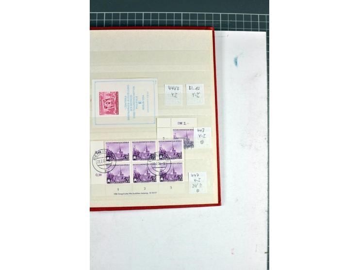 1952/61, postfrische, ungebrauchte und gestempelte Partie mit besseren Wz.-Varianten, teils in Einheiten und Druckvermerke, d