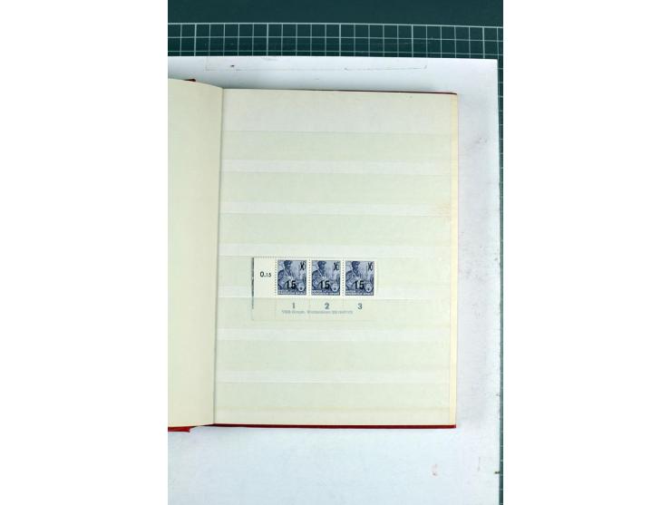 1952/61, postfrische, ungebrauchte und gestempelte Partie mit besseren Wz.-Varianten, teils in Einheiten und Druckvermerke, d