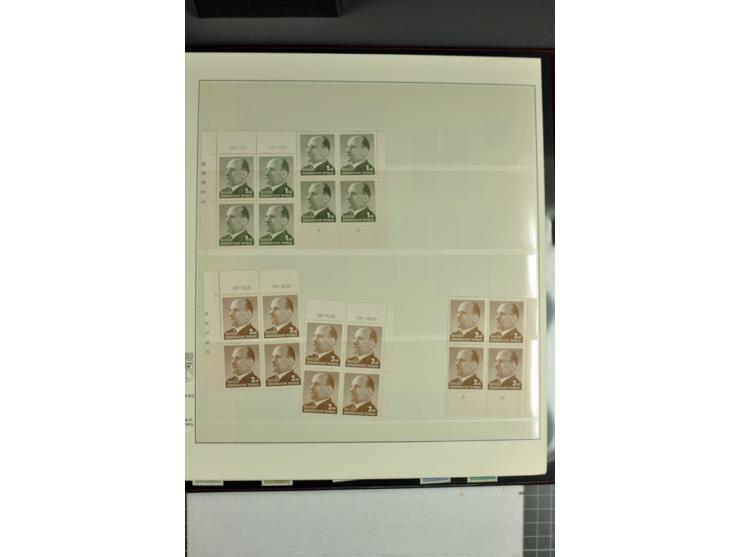 1961/71, postfrische Spezialsammlung der Ausgabe Ulbricht, dabei Plattenfehler, Papiersorten, Oberrand-Varianten, Wasserzeich