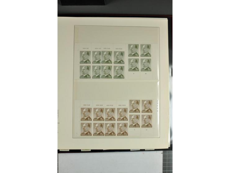 1961/71, postfrische Spezialsammlung der Ausgabe Ulbricht, dabei Plattenfehler, Papiersorten, Oberrand-Varianten, Wasserzeich