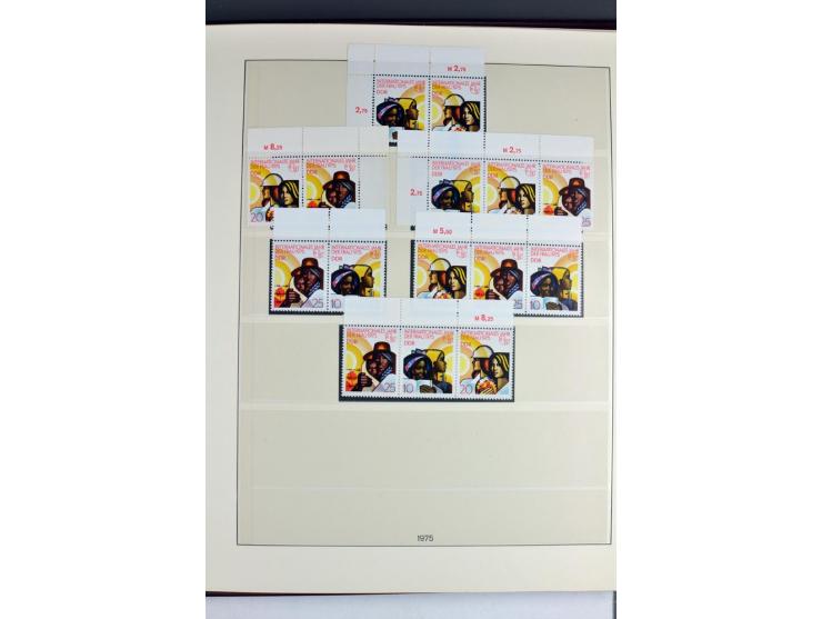 1953/90, überkomplette postfrische Zusammendruck-Sammlung, dabei auch aus Blocks und Kleinbogen ab Marx gezähnt und geschnitt