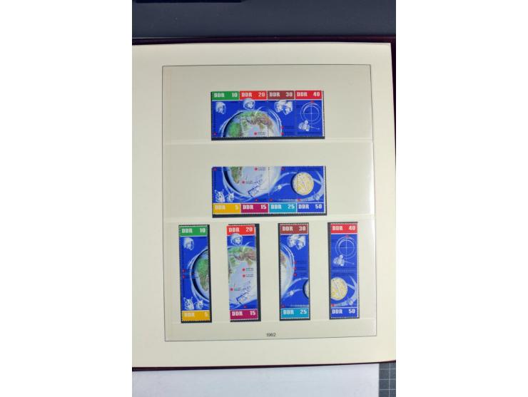 1953/90, überkomplette postfrische Zusammendruck-Sammlung, dabei auch aus Blocks und Kleinbogen ab Marx gezähnt und geschnitt