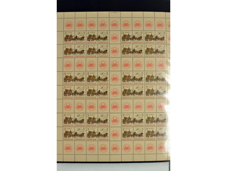 1955/90, postfrische Sammlung der Markenheftchenbogen 1-21 mit verschiedenen Zähnungs-Varianten und Plattenfehler, dabei MHB 