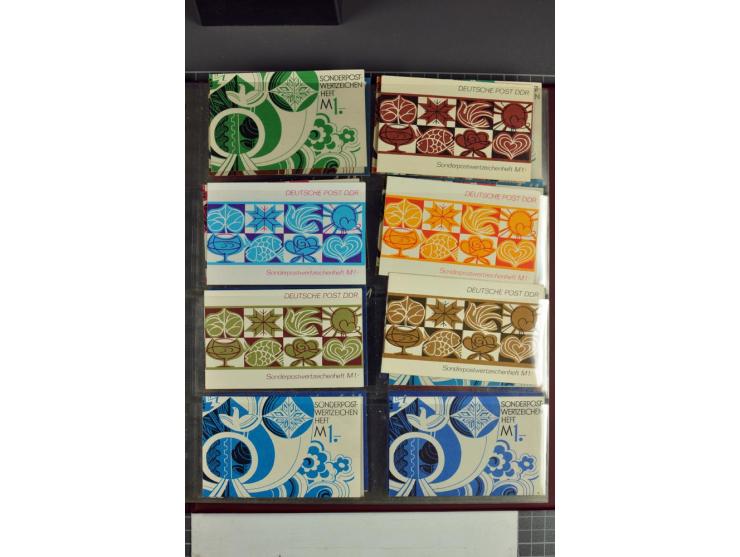 1972/90, postfrische Sammlung der Sondermarken-Heftchen, dabei SMHD V 1 a, 1 a bis e, 2 a, 2 b, 6 in verschiedenen besseren V