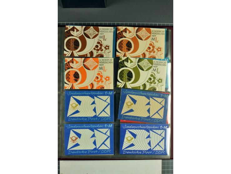1972/90, postfrische Sammlung der Sondermarken-Heftchen, dabei SMHD V 1 a, 1 a bis e, 2 a, 2 b, 6 in verschiedenen besseren V