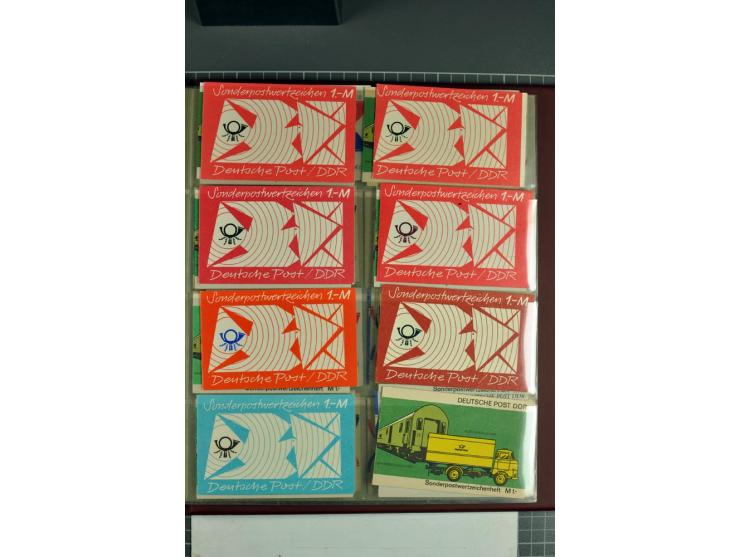 1972/90, postfrische Sammlung der Sondermarken-Heftchen, dabei SMHD V 1 a, 1 a bis e, 2 a, 2 b, 6 in verschiedenen besseren V