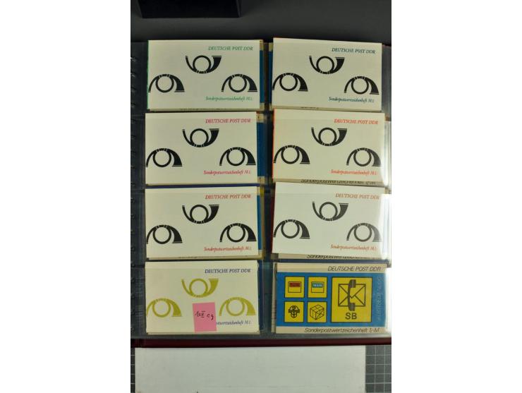 1972/90, postfrische Sammlung der Sondermarken-Heftchen, dabei SMHD V 1 a, 1 a bis e, 2 a, 2 b, 6 in verschiedenen besseren V
