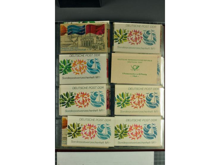 1972/90, postfrische Sammlung der Sondermarken-Heftchen, dabei SMHD V 1 a, 1 a bis e, 2 a, 2 b, 6 in verschiedenen besseren V