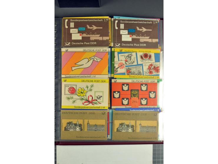 1972/90, postfrische Sammlung der Sondermarken-Heftchen, dabei SMHD V 1 a, 1 a bis e, 2 a, 2 b, 6 in verschiedenen besseren V