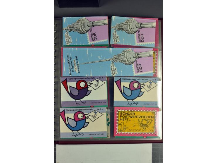 1972/90, postfrische Sammlung der Sondermarken-Heftchen, dabei SMHD V 1 a, 1 a bis e, 2 a, 2 b, 6 in verschiedenen besseren V