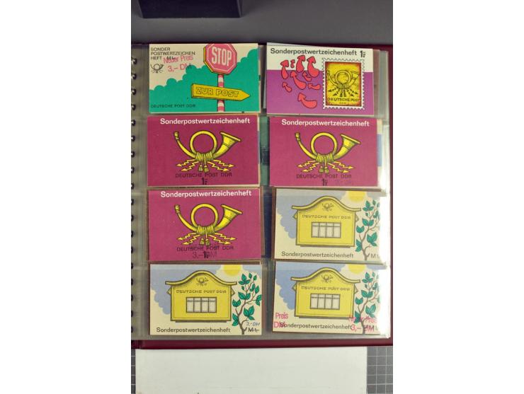 1972/90, postfrische Sammlung der Sondermarken-Heftchen, dabei SMHD V 1 a, 1 a bis e, 2 a, 2 b, 6 in verschiedenen besseren V