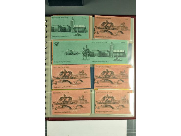 1972/90, postfrische Sammlung der Sondermarken-Heftchen, dabei SMHD V 1 a, 1 a bis e, 2 a, 2 b, 6 in verschiedenen besseren V