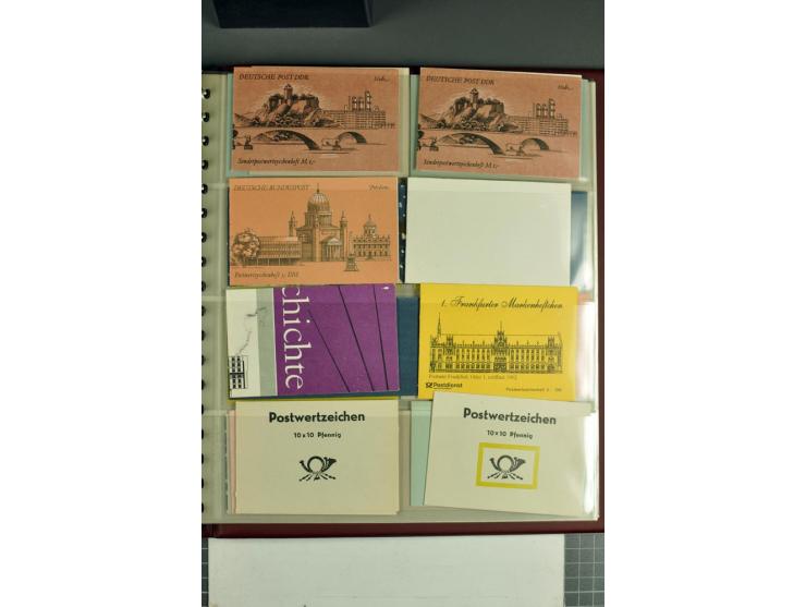 1972/90, postfrische Sammlung der Sondermarken-Heftchen, dabei SMHD V 1 a, 1 a bis e, 2 a, 2 b, 6 in verschiedenen besseren V